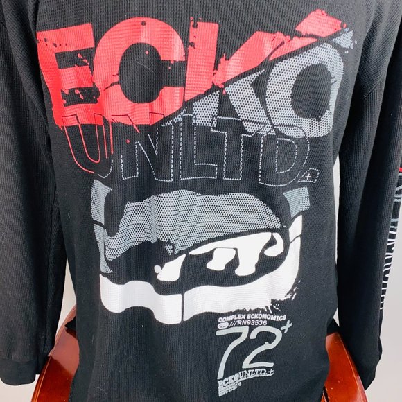 Ecko Unltd Complex Eckonomics Black Thermal Shirt - Picture 9 of 10